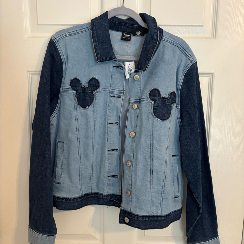 Disney Blue Jean Jacket with Mickey Mouse Design